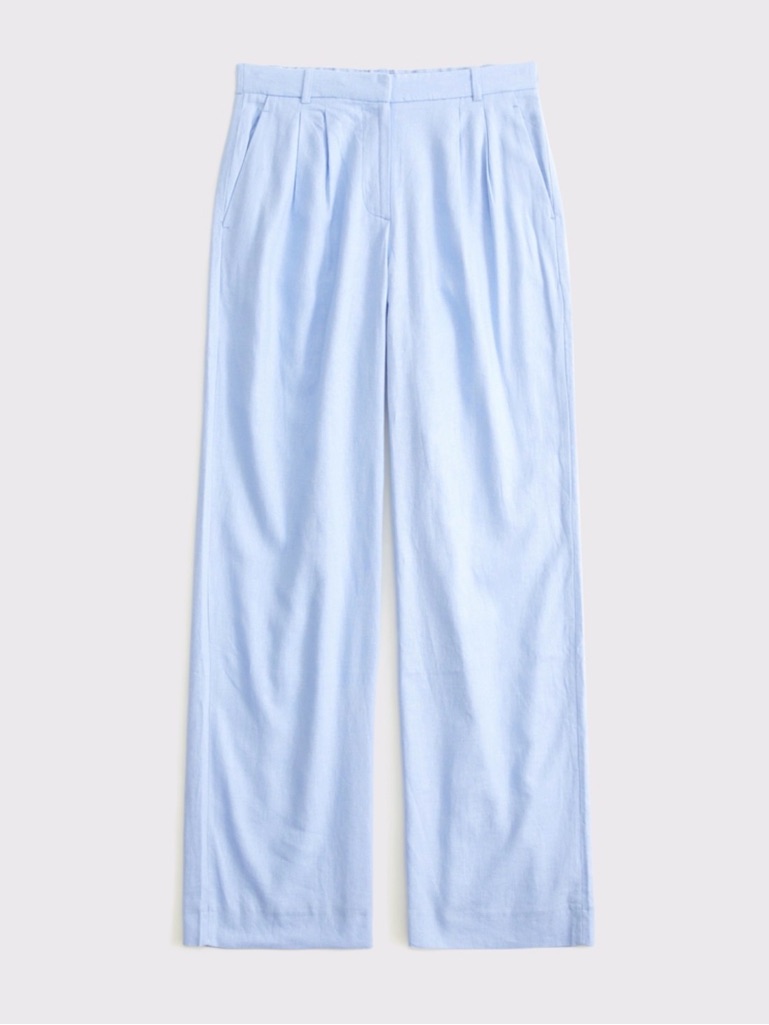 Wide-Leg Linen Pants